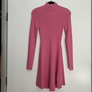 Zara pink knit dress with slit